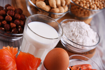 Composition with common food allergens