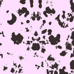 Nude Dirty Drawing. Distressed Art Banner. Dyeing Painting. Black Watercolor Decoration. Pink Dirty Art Background. Pink Tie Dye Backdrop. Nude Brushed Textile Print. Black Brush Illustration.