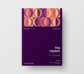Naklejka premium Geometric business cover design. Corporate identity abstract vector illustration brochure template.