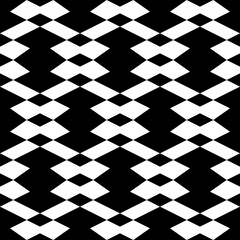 Seamless pattern. Geometric backdrop. Simple shapes background. Rhombuses, figures ornament. Ethnic wallpaper. Polygons motif. Digital paper, textile print, web design, abstract. Vector artwork.