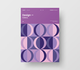 Geometric business cover design. Corporate identity abstract vector illustration brochure template.