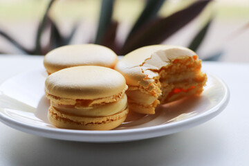 macaroons on a plate