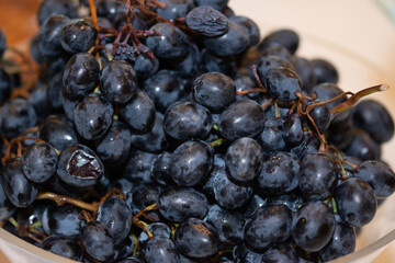 big blue grapes at the wedding