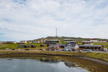 Fototapeta na wymiar Village of djupivogur in east Iceland