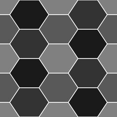 Hexagons. Honeycomb. Mosaic. Flooring background. Ancient ethnic motif. Geometric wallpaper. Parquet backdrop. Digital paper, web design, textile print. Seamless ornament pattern. Abstract art image.