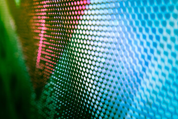 CloseUp LED blurred screen. LED soft focus background. abstract background ideal for design.