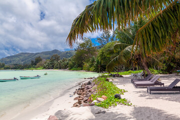 Amazing island of Seychelles in tropical paradise