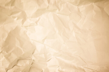 Vintage old crumpled paper texture background. crush paper so that it becomes creased and wrinkled.