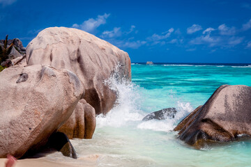 Fototapeta premium Amazing island of Seychelles in tropical paradise
