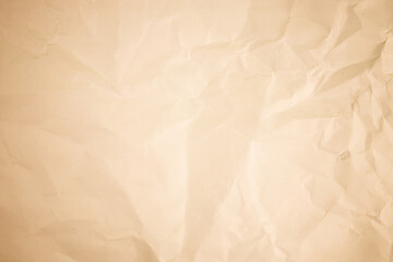 Vintage old crumpled paper texture background. crush paper so that it becomes creased and wrinkled.