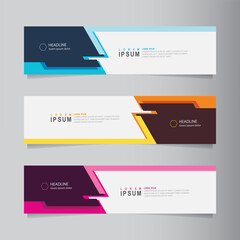 Vector banner abstract geometric background, modern banner advertising design. can use for brochure, flyer, covers, annual report and print template