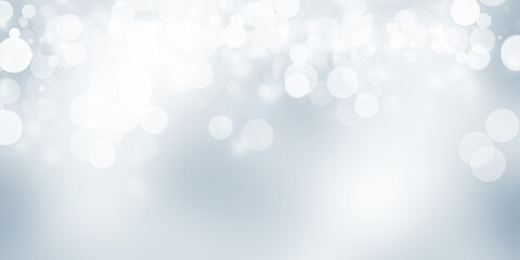 white snow blur abstract background. Bokeh Christmas blurred beautiful shiny Christmas lights