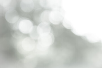 white blurred backdrop of nature, circle white wallpaper, gray bokeh background