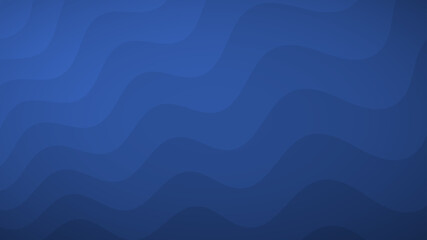 Abstract background of wavy lines in shades of blue