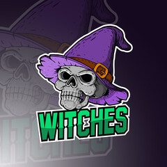 Witches esport mascot logo design