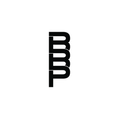 bbp letter original monogram logo design