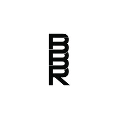 bbr letter original monogram logo design