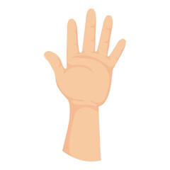 hand human stop isolated icon