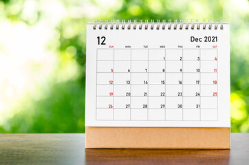 December 2021 Calendar.