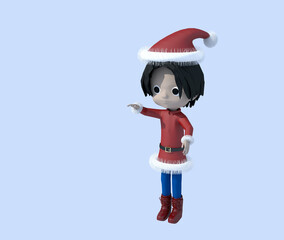 クリスマス・サンタクロースの子供