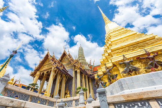 Wat Phra Kaew, Temple of the Emerald Buddha, Thailand.