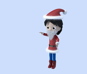 クリスマス・サンタクロースの子供