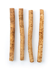 Burdock on a white background