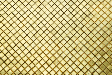 Naklejka premium Gold tiles reflection background