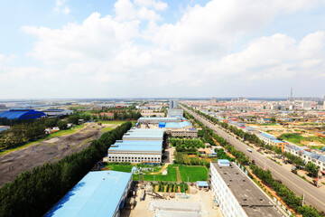 Urban architectural scenery, LUANNAN COUNTY, Hebei Province, China