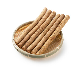 Burdock on a white background