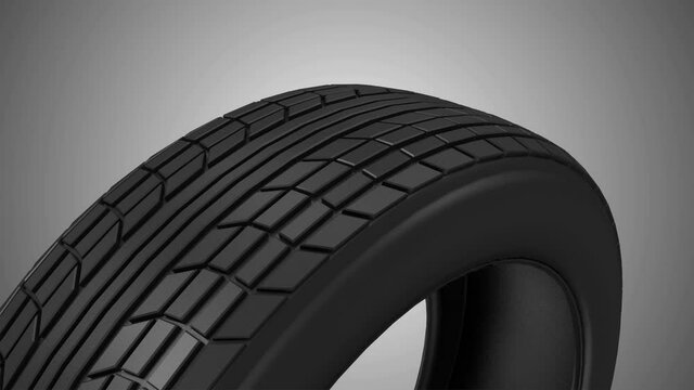 4K Loop Animation of Car Tire Wheel Rotating on different backgrounds and Green Screen