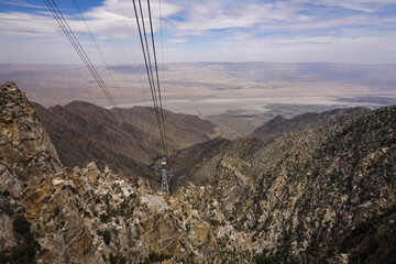 View of the desert from a high elevation