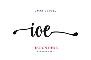 IOE lettering logo is simple, easy to understand and authoritative