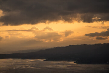 sunset view of hakodate in Hokkaido