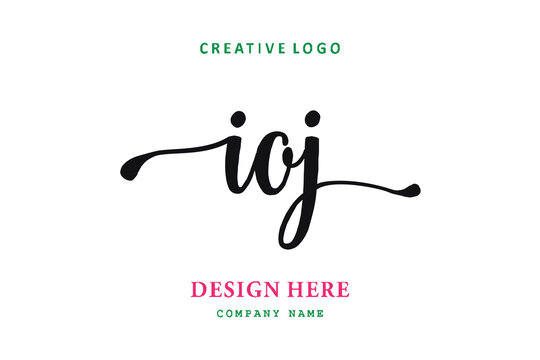 IOJ lettering logo is simple, easy to understand and authoritative