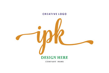 IPK lettering logo is simple, easy to understand and authoritative