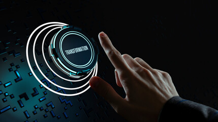 Internet, business, Technology and network concept.Business Transformation. Future and Innovation...
