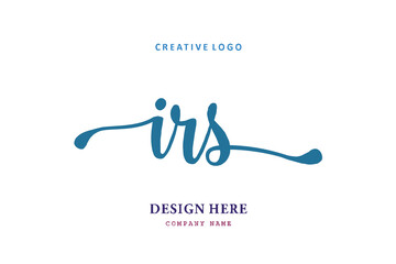 IRS lettering logo is simple, easy to understand and authoritative