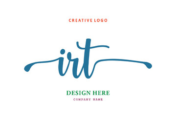 IRT lettering logo is simple, easy to understand and authoritative