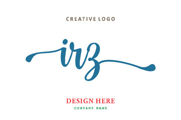 IRZ lettering logo is simple, easy to understand and authoritative