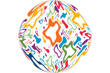 Colorful abstract background, pattern