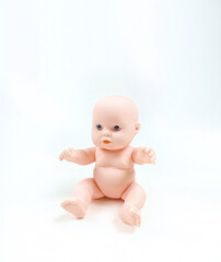  funny rubber baby toys for bathing baby doll , copy space  