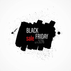 Vector black friday sale banner template design.