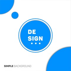 Simple Blue round shape backhround