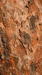 Fototapeta na wymiar rich orange coloured bark texture of a tree