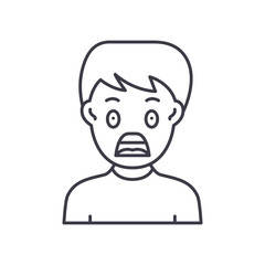 Shock icon, linear isolated illustration, thin line vector, web design sign, outline concept symbol with editable stroke on white background.
