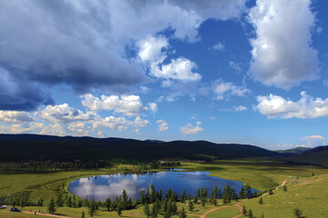 The spectacular shots of Mongolian lakes.