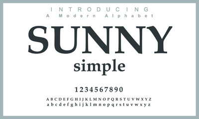 Sunny font. Elegant alphabet letters font and number. Classic Copper Lettering Minimal Fashion Designs. Typography fonts regular uppercase and lowercase. vector illustration