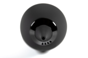 black powerful air blower on white background
