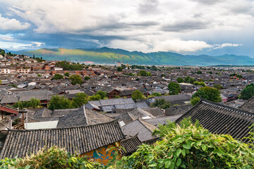 The ancient town of Dayan, Lijiang, Yunnan, China at night